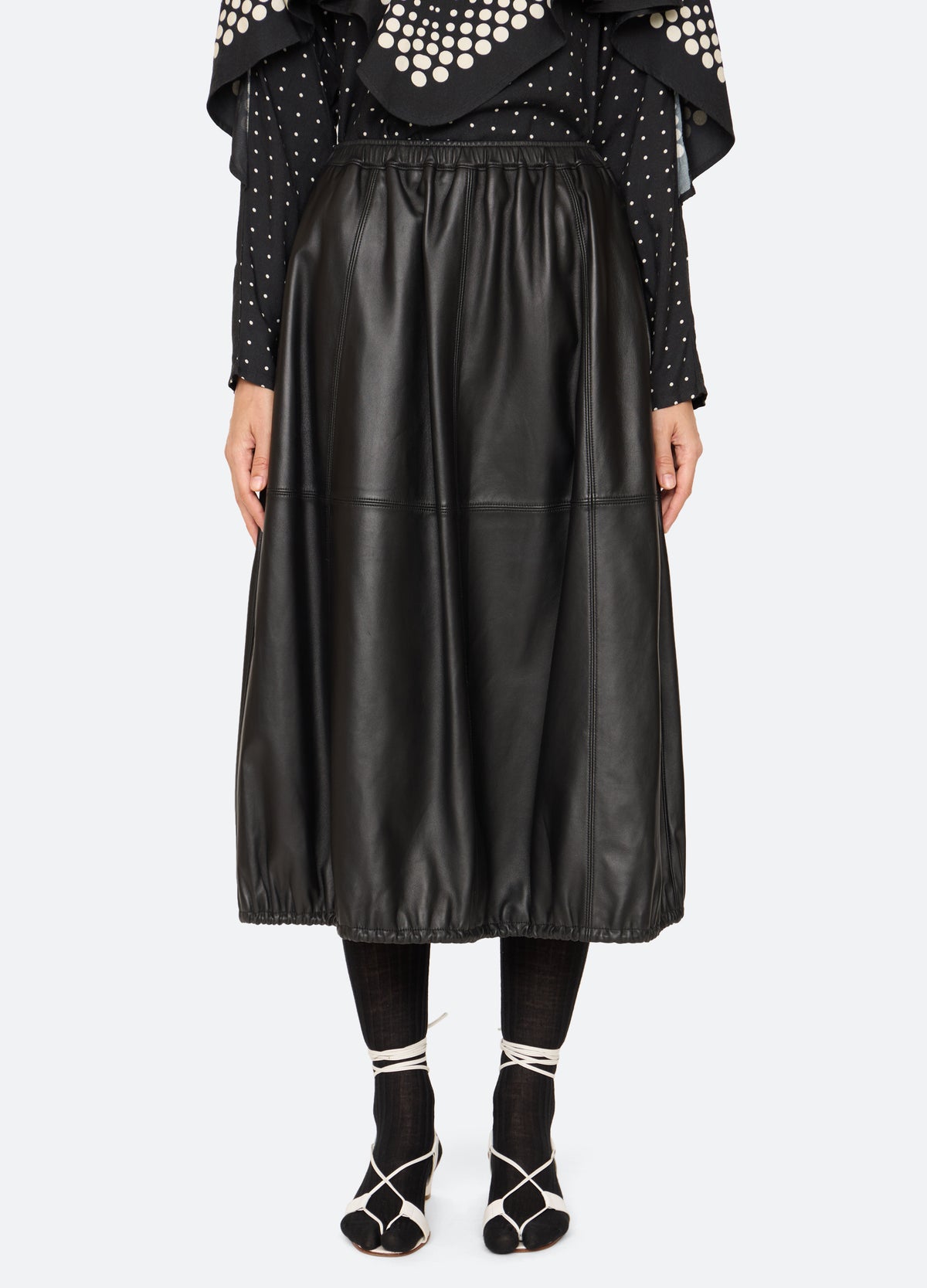 black-caitlin skirt-front view