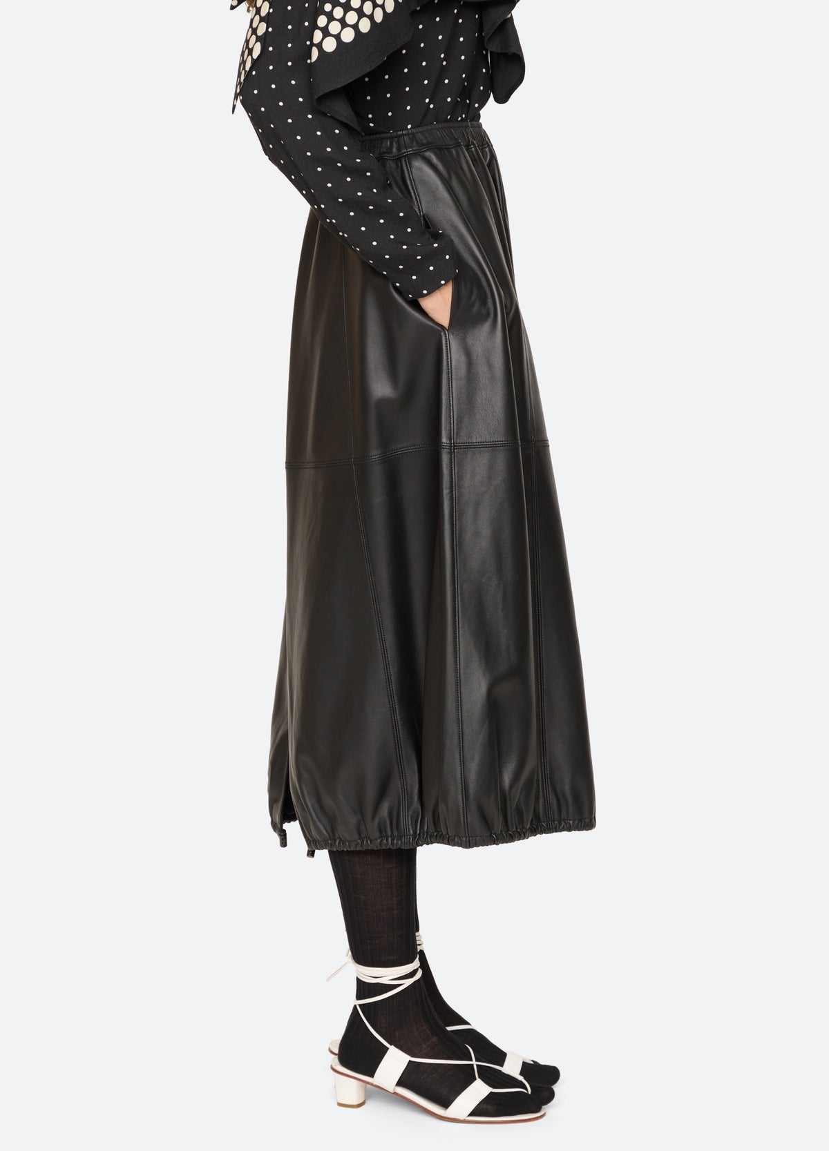 black-caitlin skirt-side view - 4