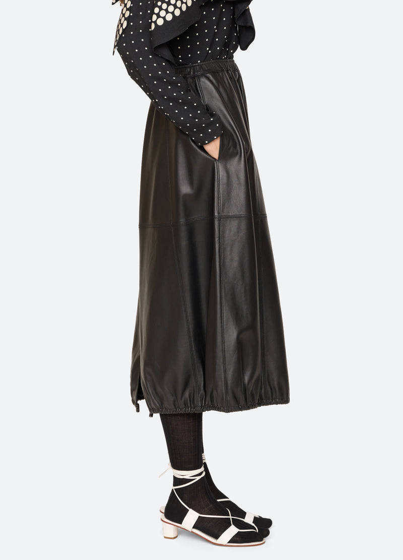 black-caitlin skirt-side view - 4