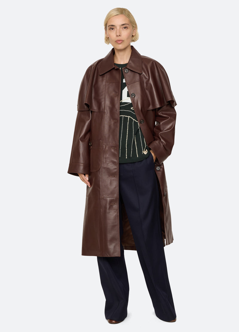 brown-caitlin coat-open view - 2