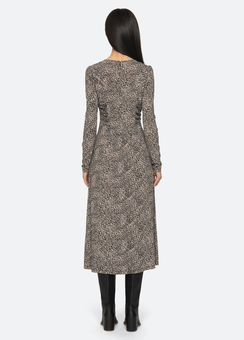 cream-charlize l/s dress-back view - 2