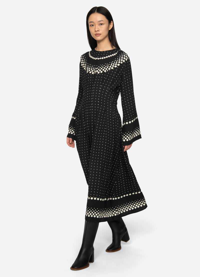 black-elly dress-walking view - 1