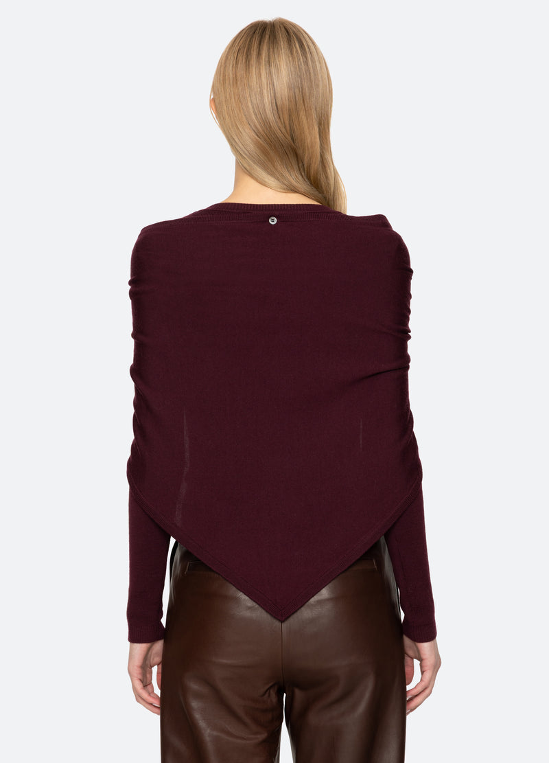 burgundy-jane sweater-back view - 3