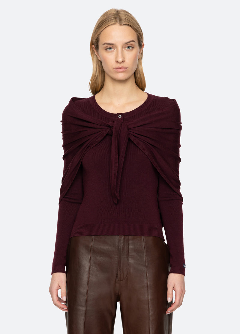 burgundy-jane sweater-front view 2 - 6
