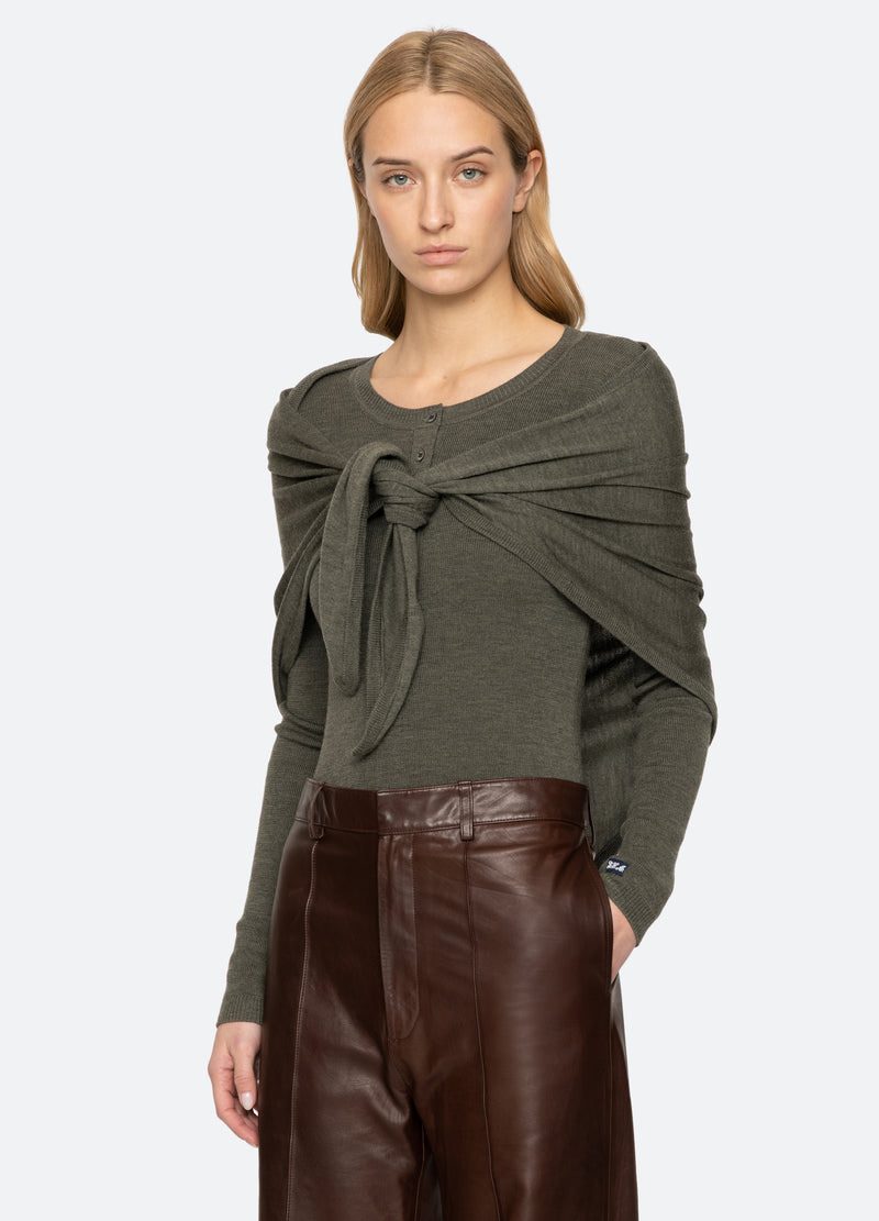 sage-jane sweater-three quarter view - 8