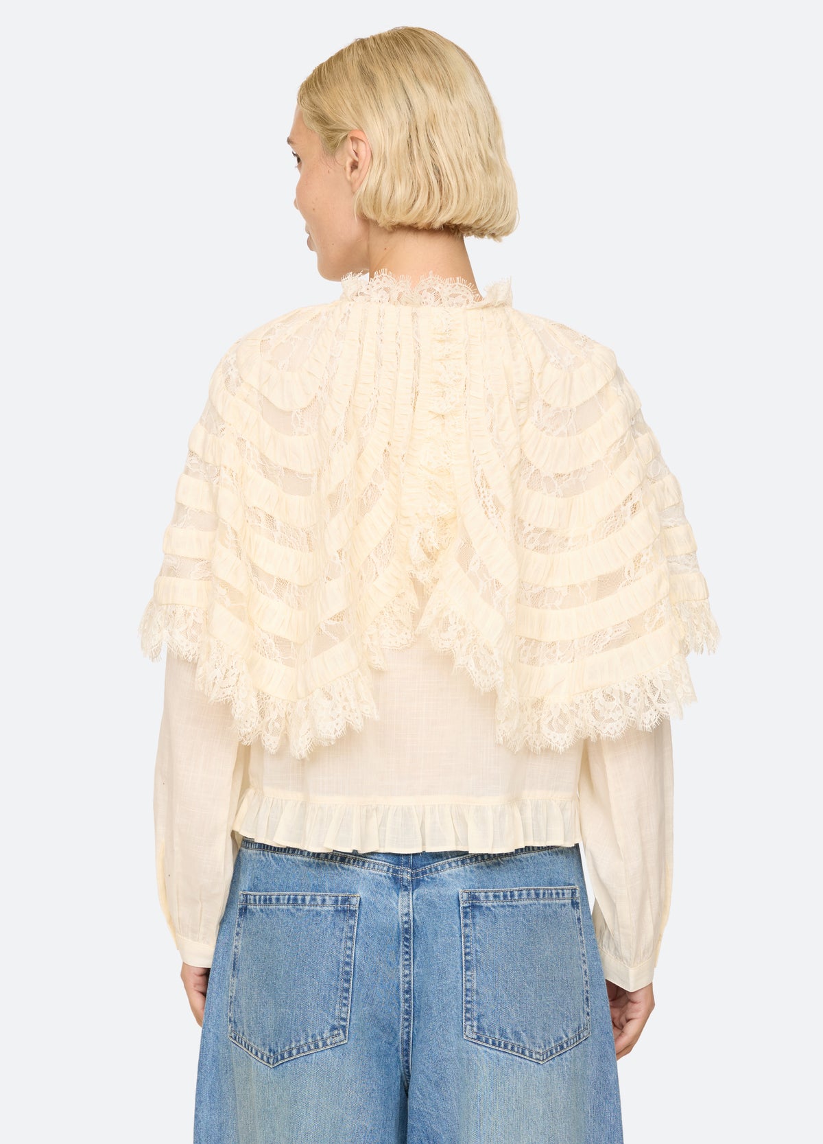 cream-margaret top-back view - 3