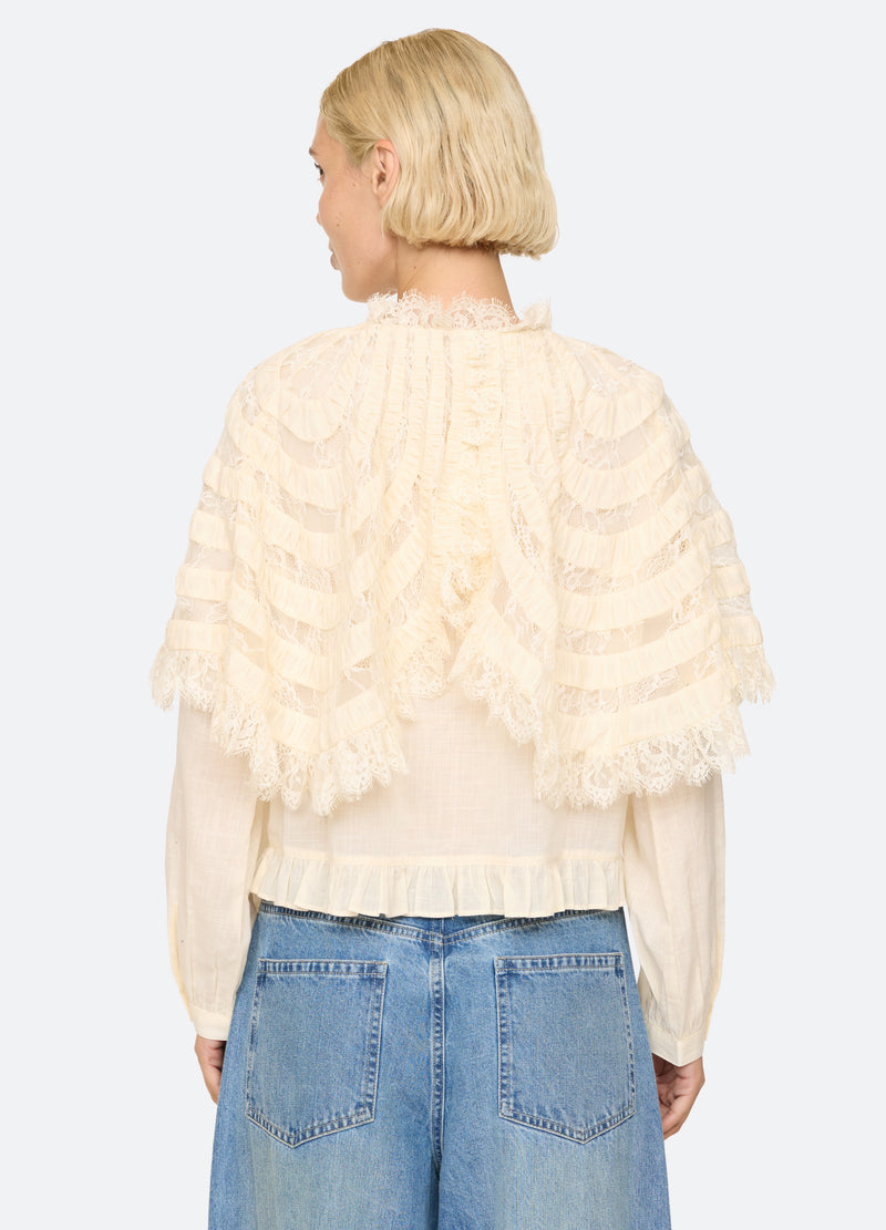 cream-margaret top-back view - 3