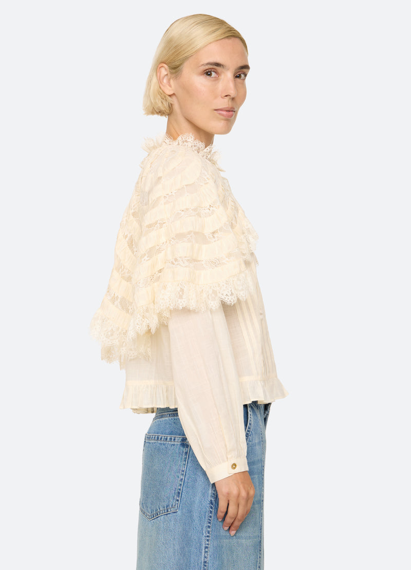 cream-margaret top-side view - 4