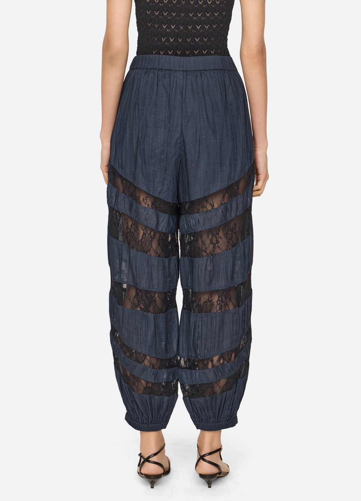 blue-margaret pants-back view - 3