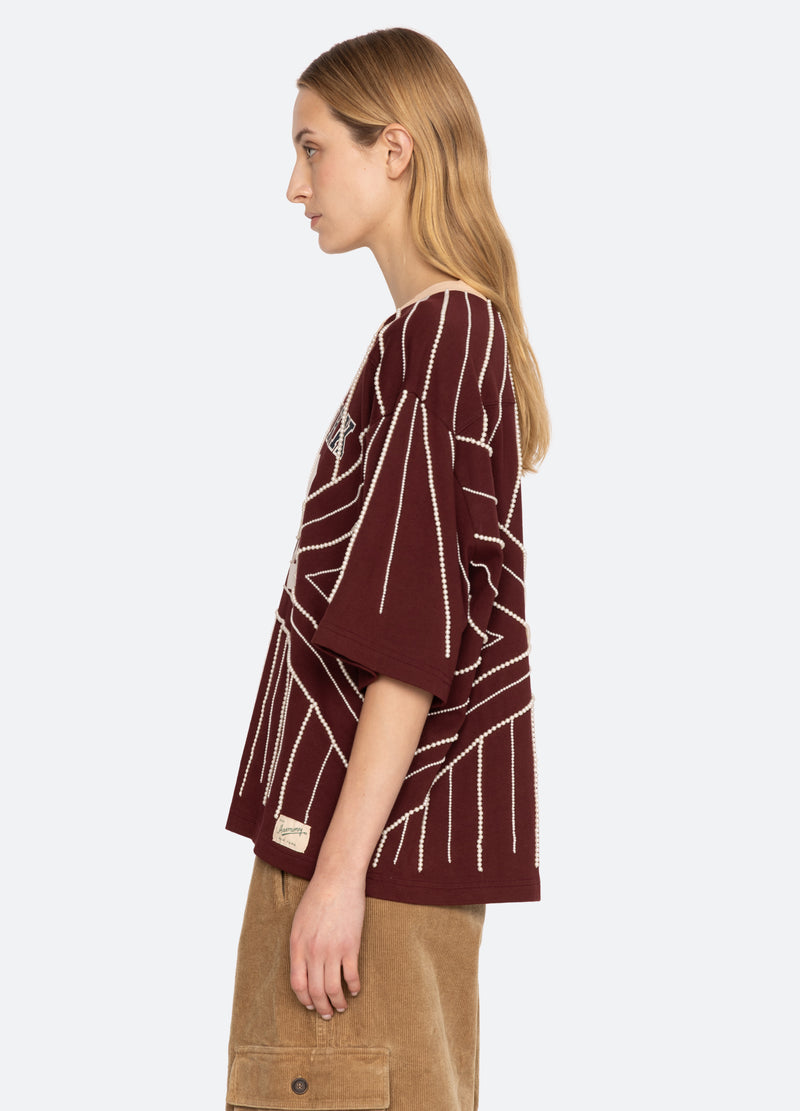 burgundy-quinn t-shirt-side view - 5