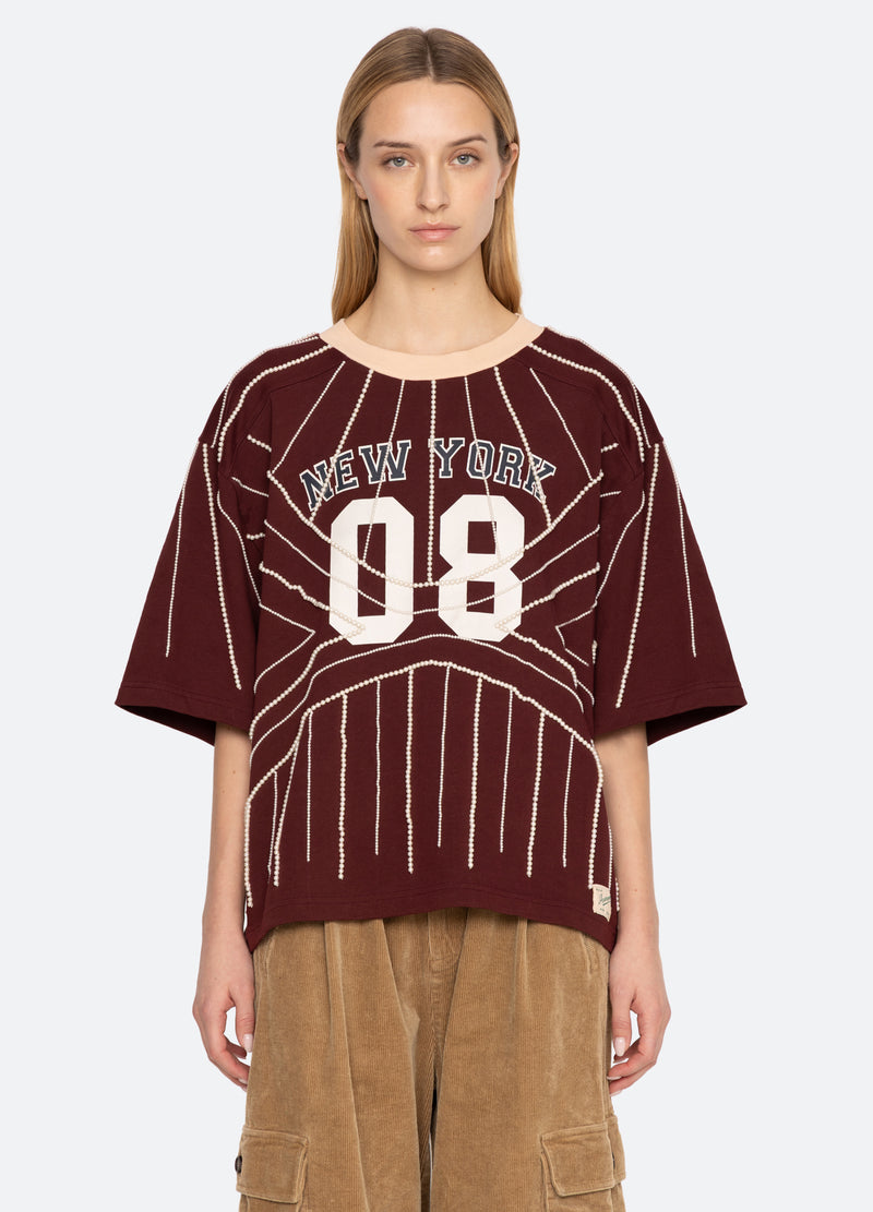 burgundy-quinn t-shirt-front view 2 - 7