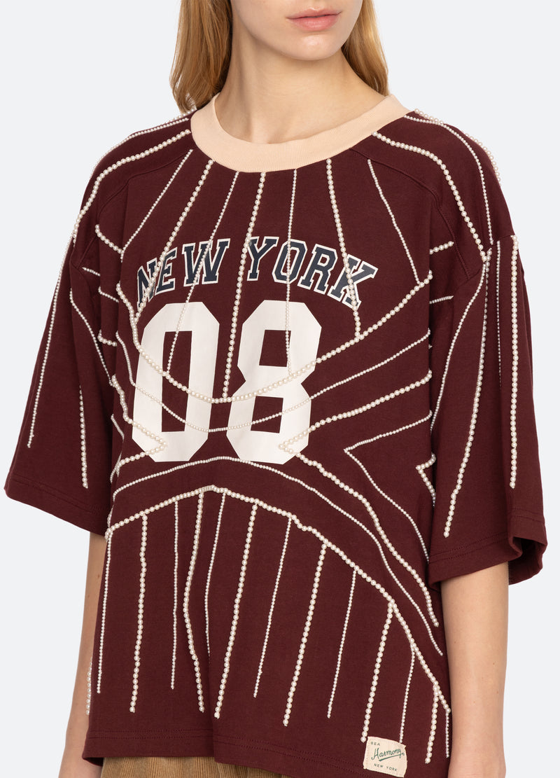 burgundy-quinn t-shirt-detail view - 8
