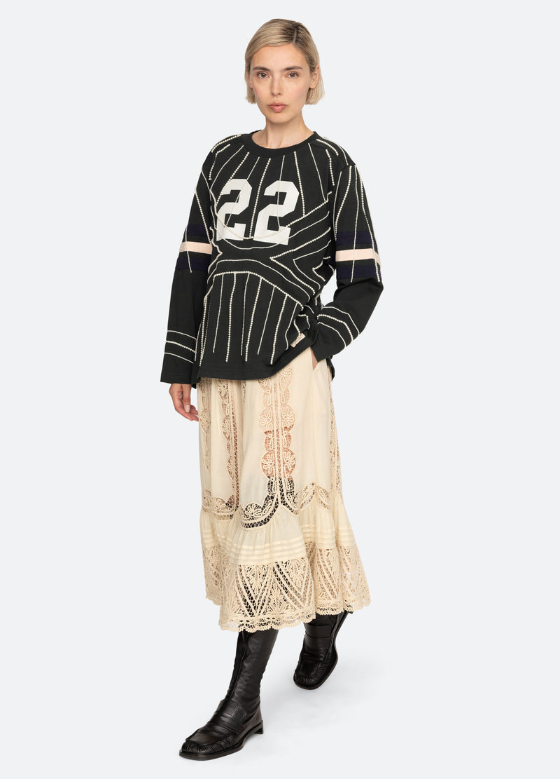 green-quinn l/s shirt-full body view - 4