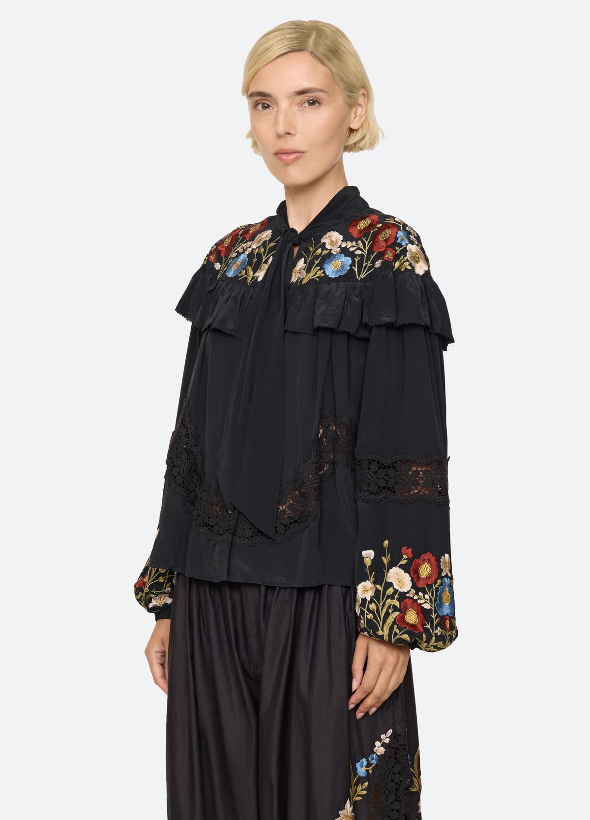 black-ruwa l/s top-three quarter view - 6