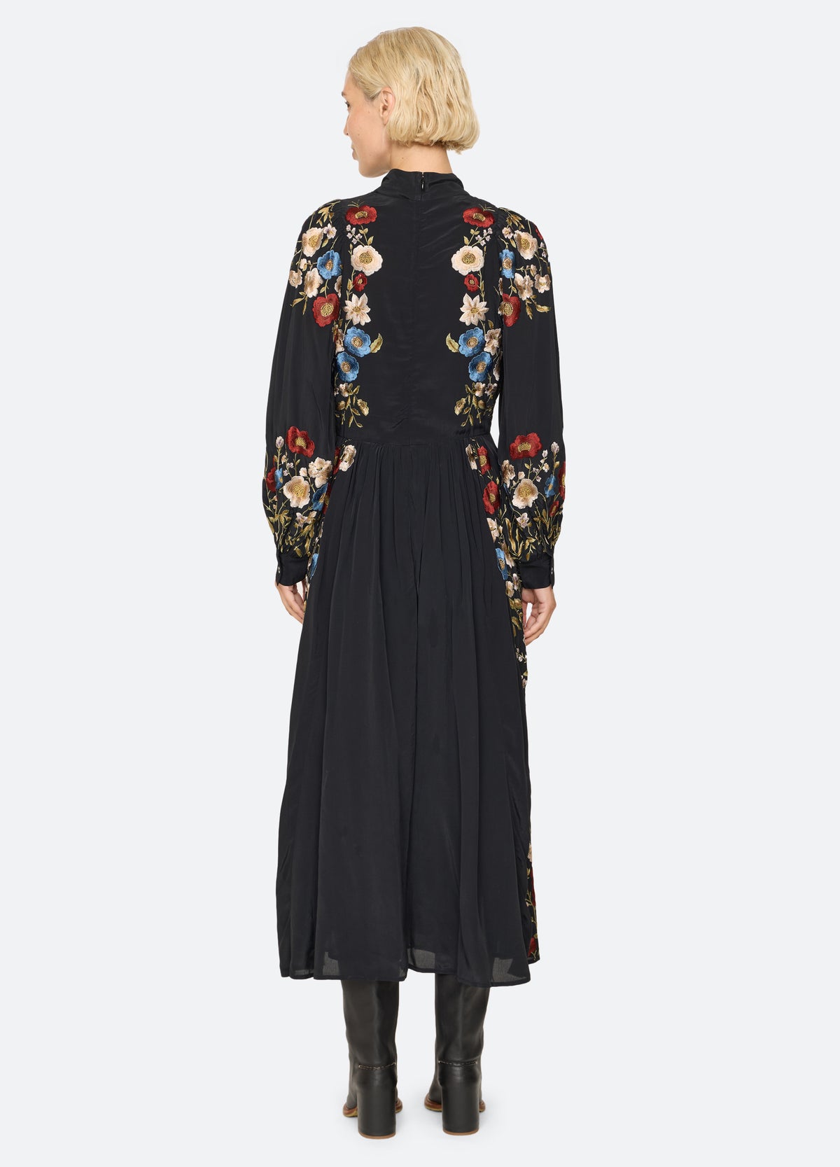 black-ruwa dress-back view - 4