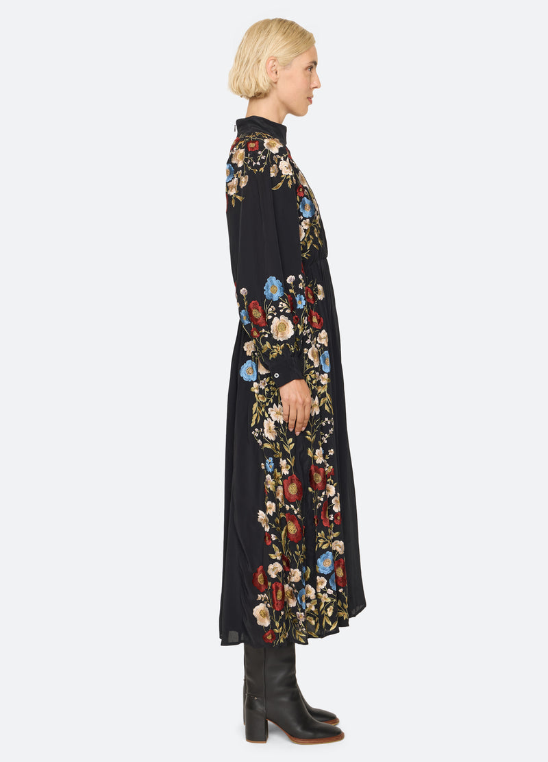 black-ruwa dress-side view - 5