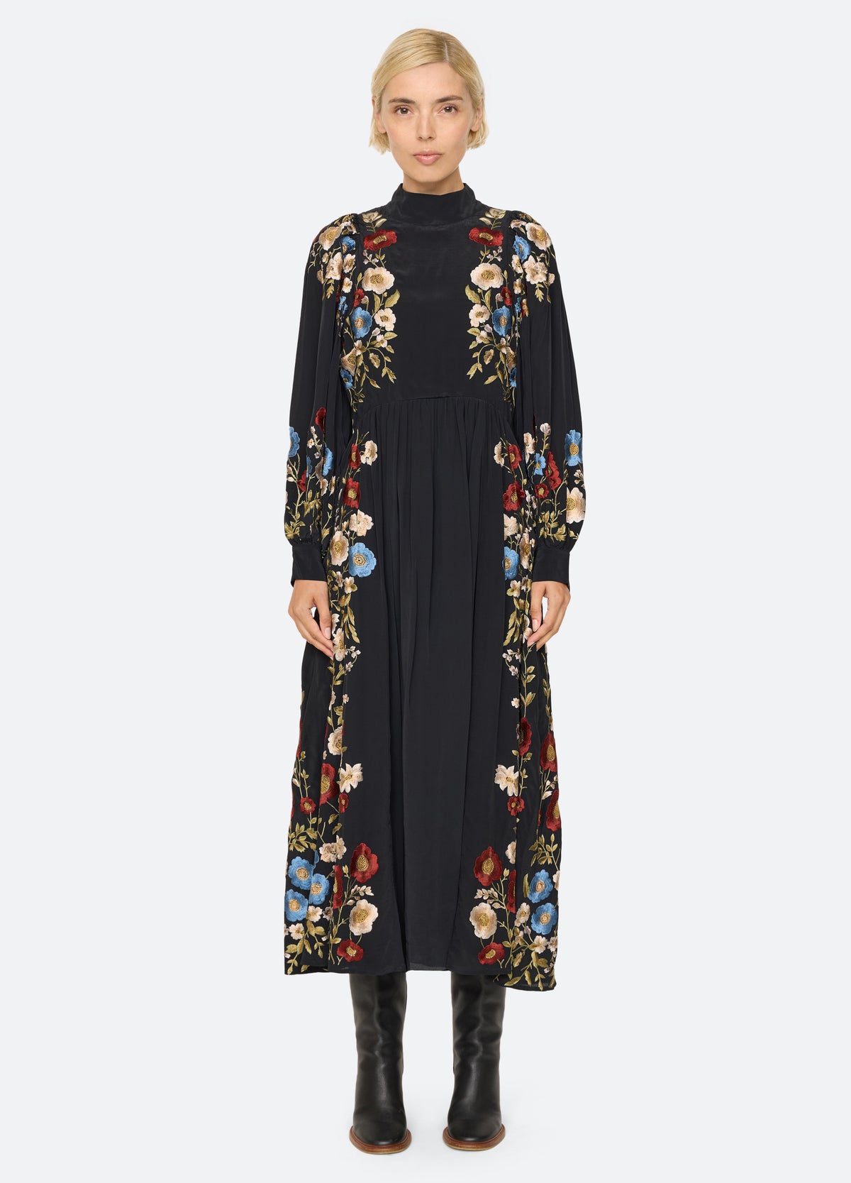 black-ruwa dress-front view 2 - 7