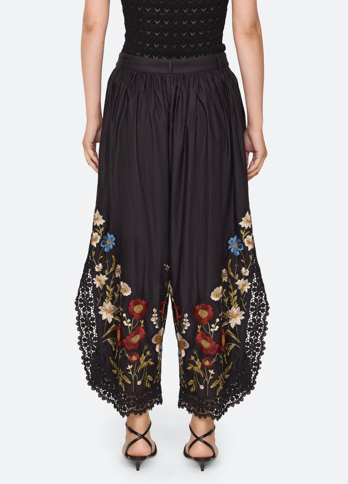 black-ruwa pants-back view - 4