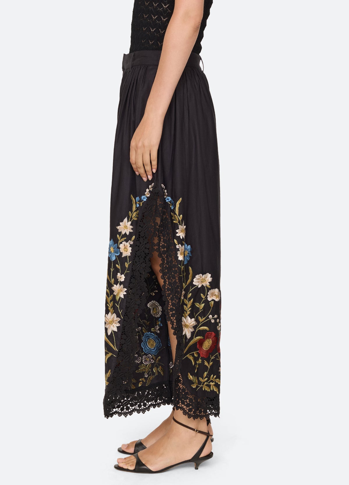 black-ruwa pants-side view - 5