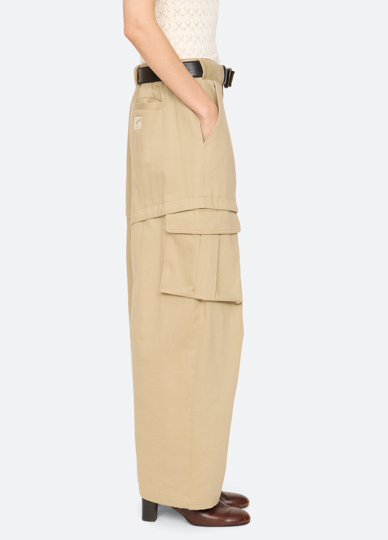 khaki-tristan pants-side view - 11