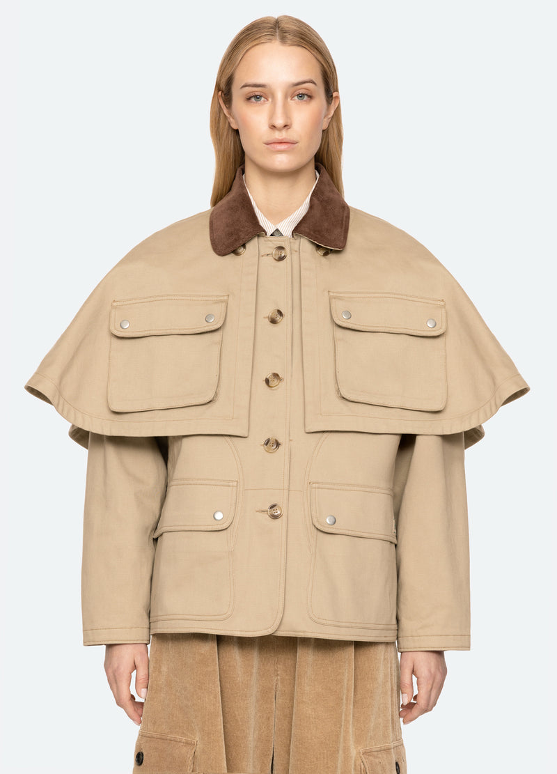 khaki-tristan jacket-front view 2 - 12