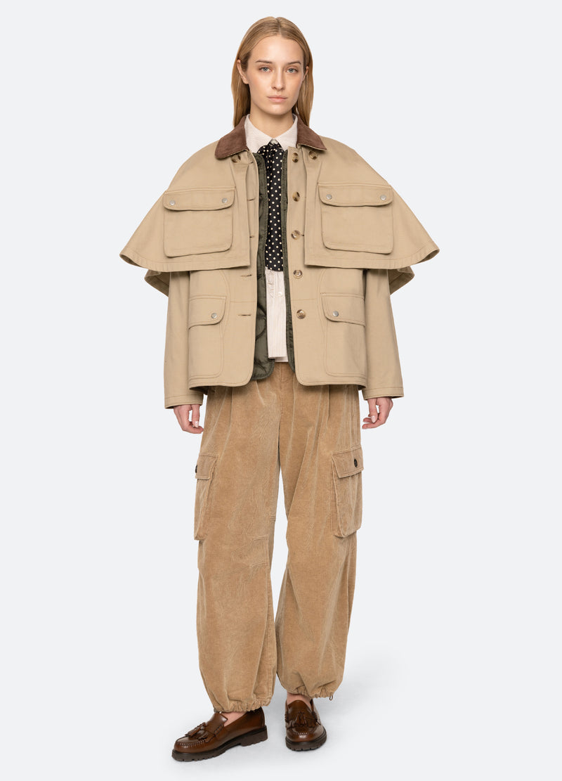 khaki-tristan jacket-full body view - 12