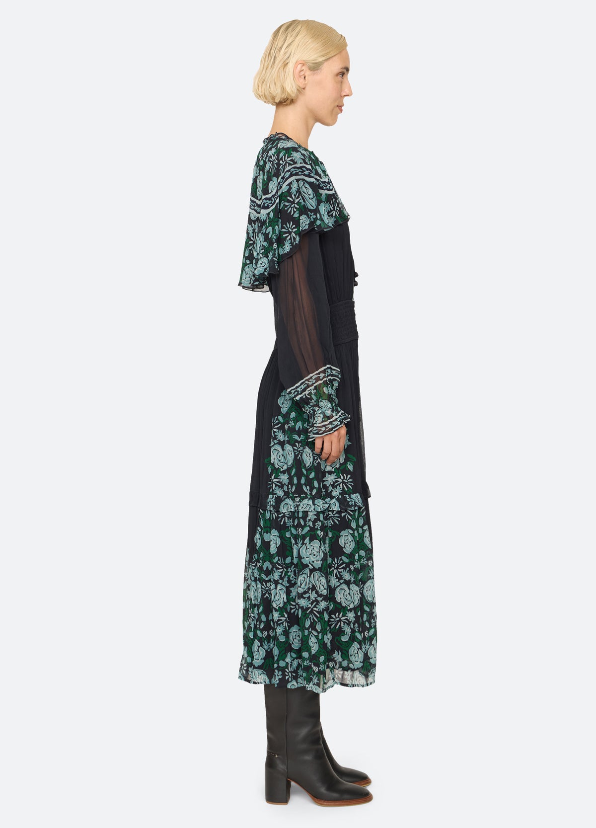 multi-tulla dress-side view - 5