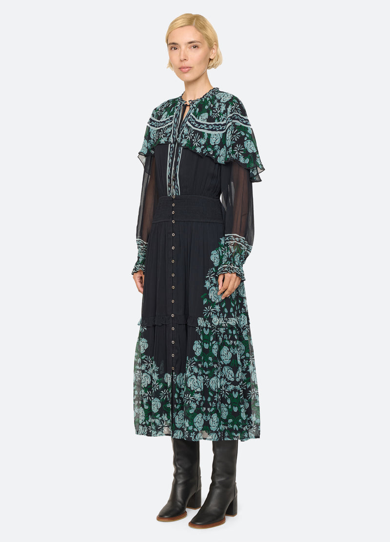 multi-tulla dress-three quarter view - 6