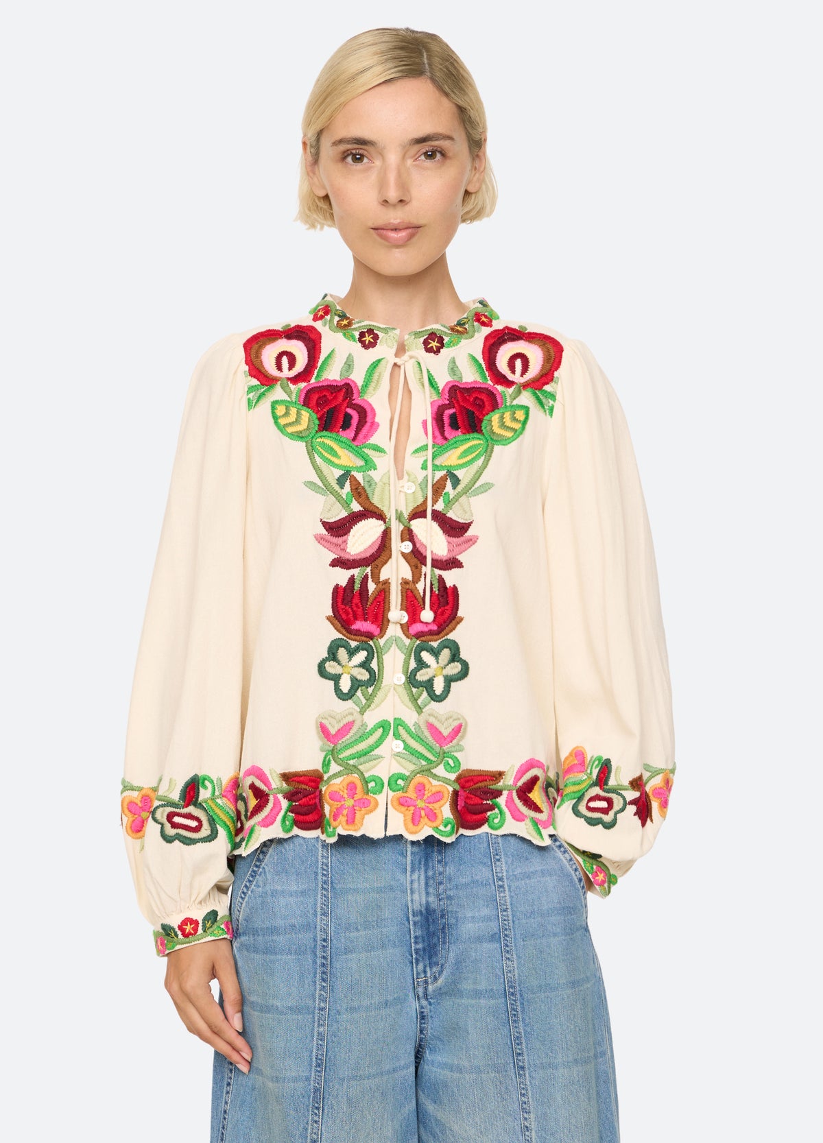 cream-wilhelmina l/s top-front view