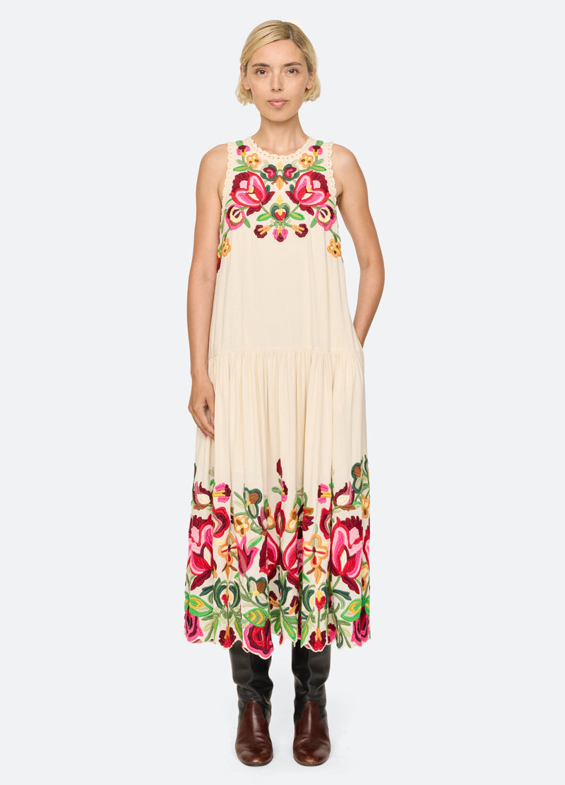 cream-wilhelmina dress-front view 2 - 6