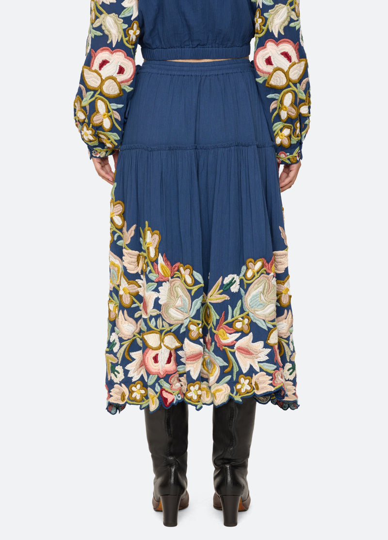 blue-wilhelmina skirt-back view - 5