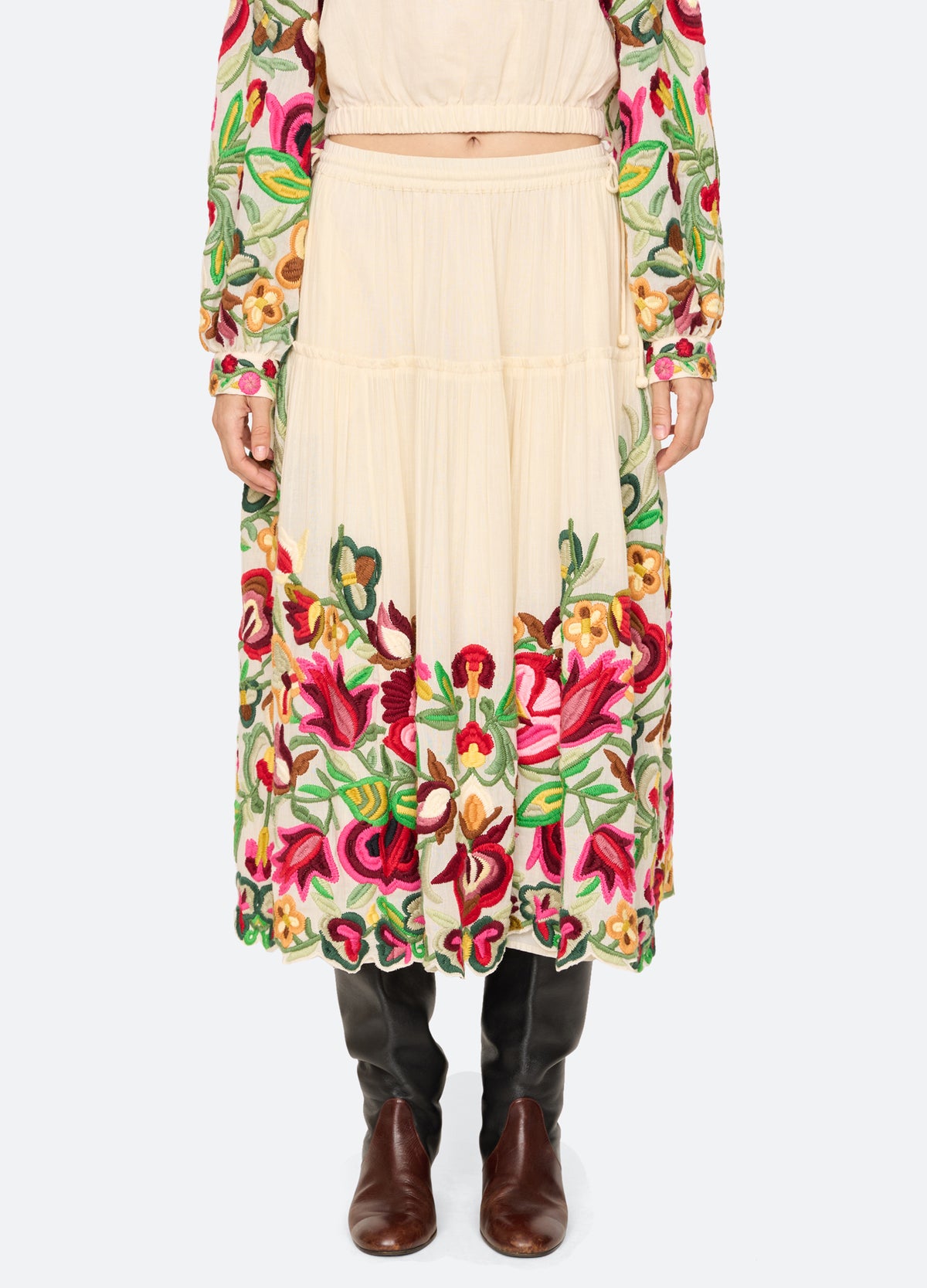 cream-wilhelmina skirt-front view - 9
