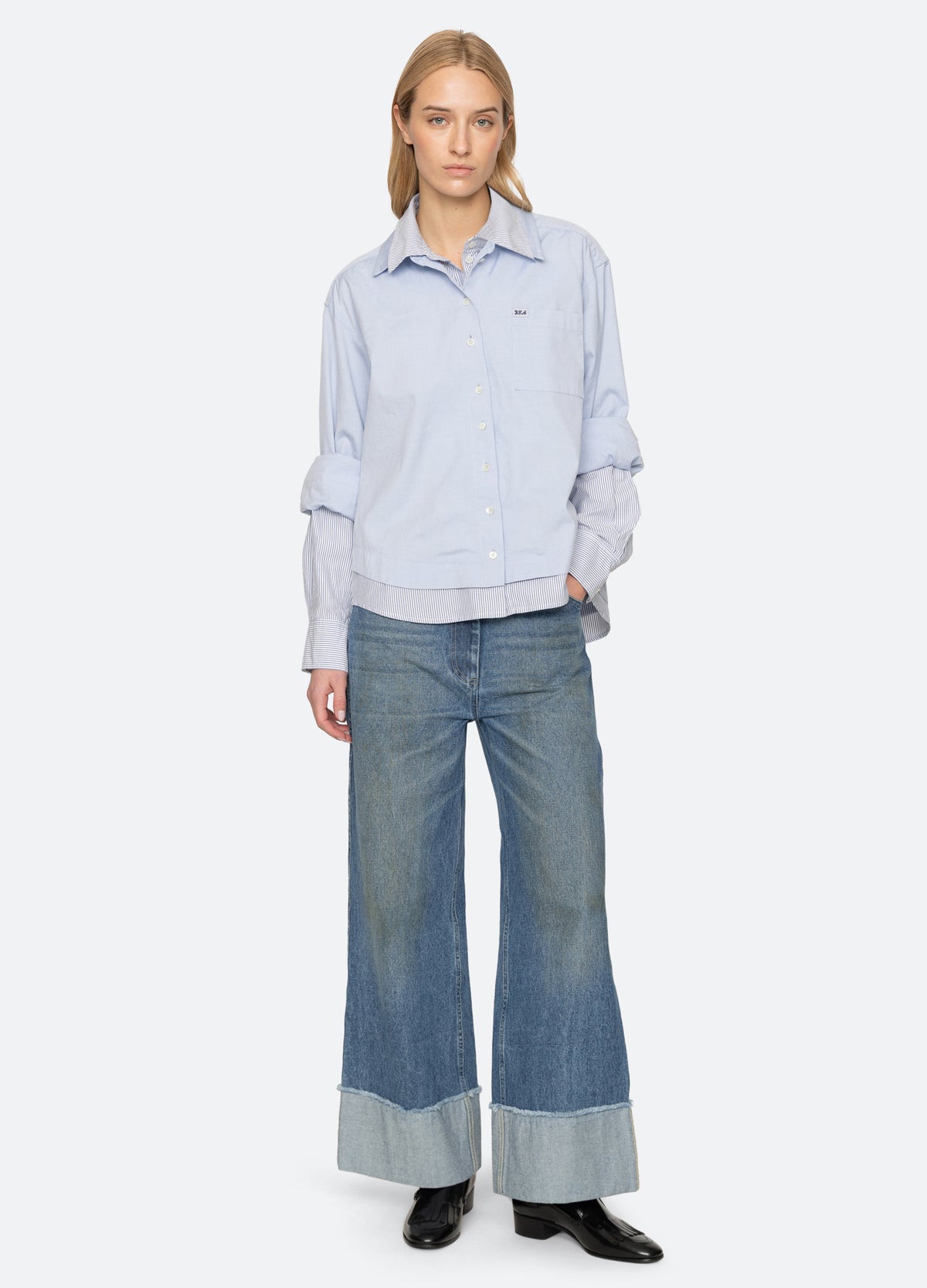 blue-zayna top-full body view - 7