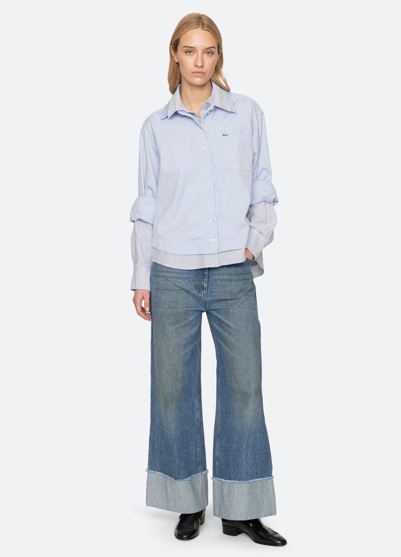 blue-zayna top-full body view - 7