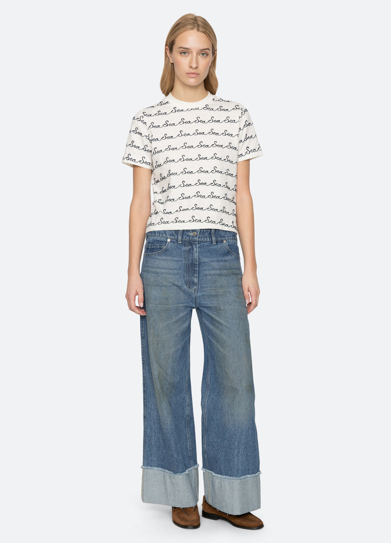 blue-zayna jeans-full body view - 3