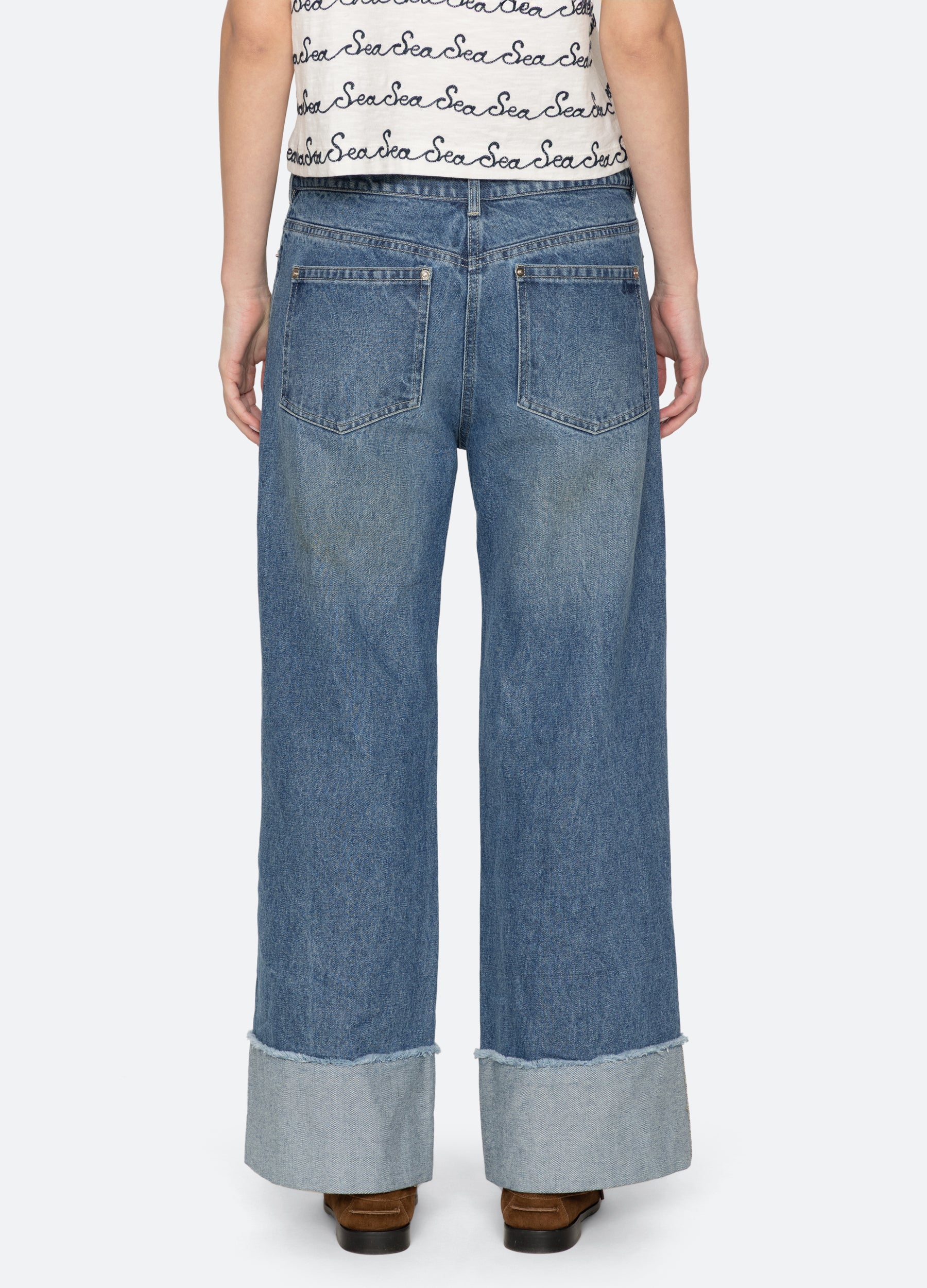 パンツ SUNSEA 23SS 27th DENIM PANTS SIZE 2 Zayna Cuffed Jeans – Sea, New York