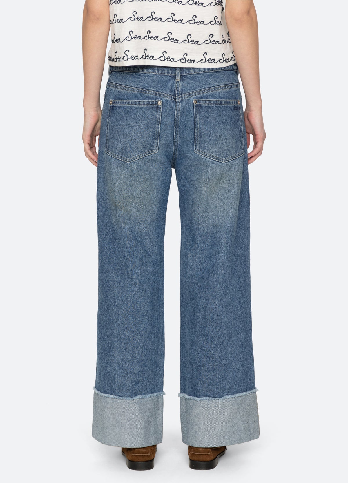 blue-zayna jeans-back view - 4