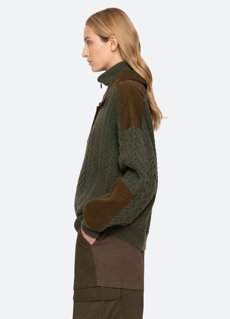 green-allen sweater-side view - 4