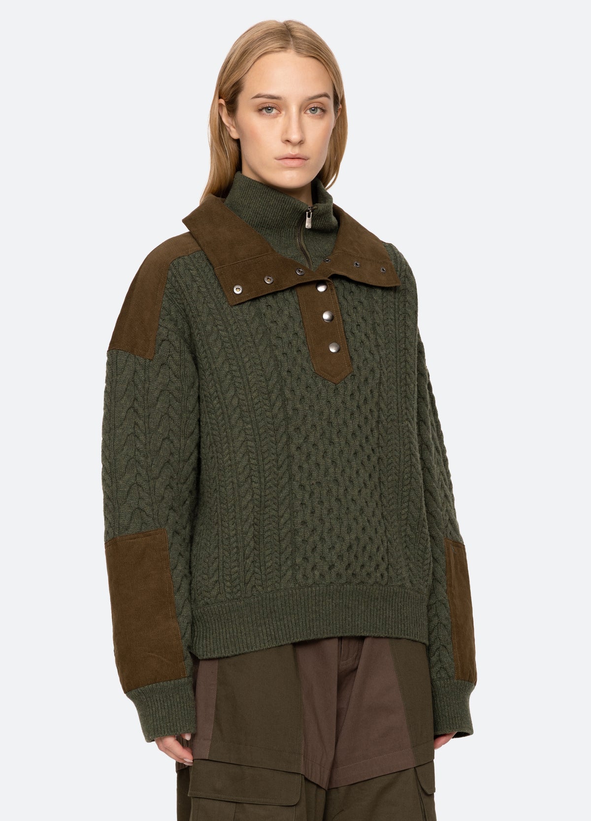 green-allen sweater-three quarter view - 5