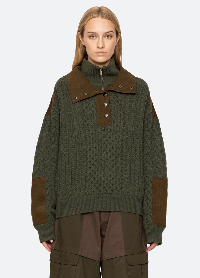green-allen sweater-front view 2 - 6
