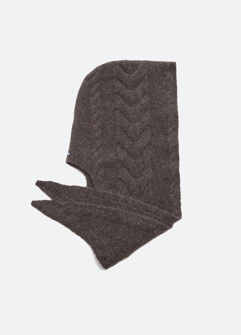 charcoal-allen scarf hat-flat view - 2