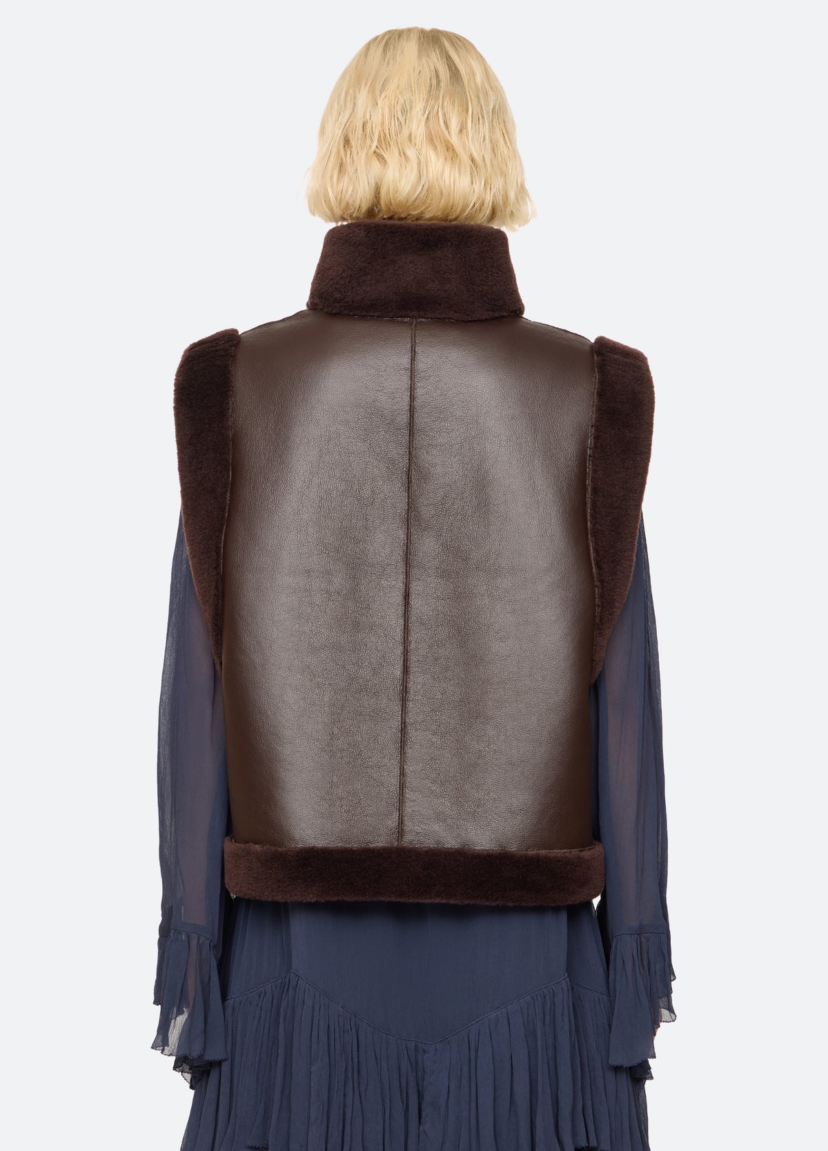 brown-annie vest-back view - 3