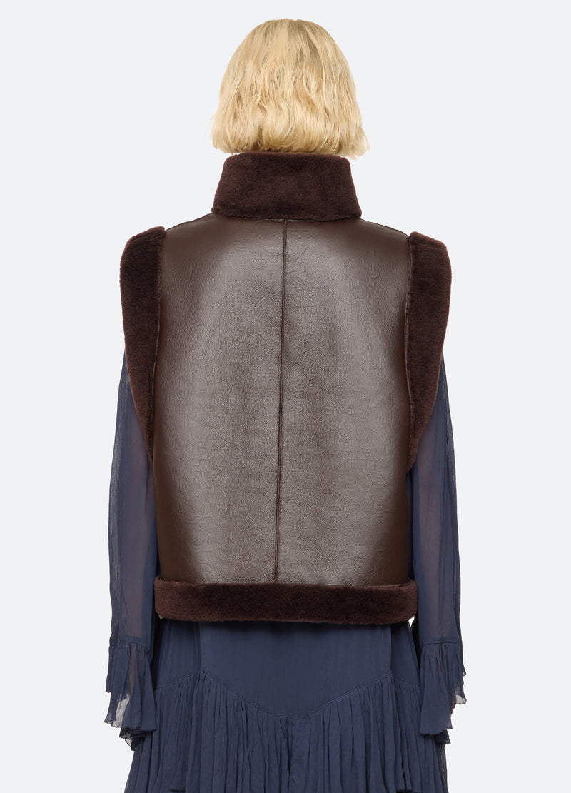 brown-annie vest-back view - 3