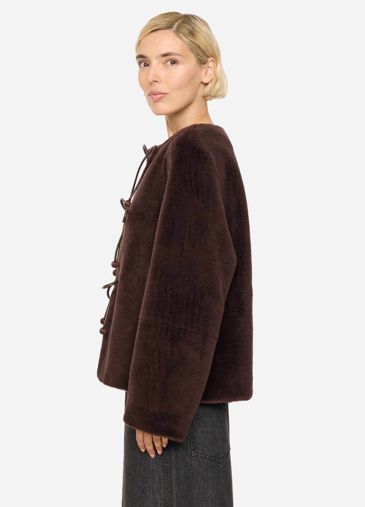 brown-annie jacket-side view - 3