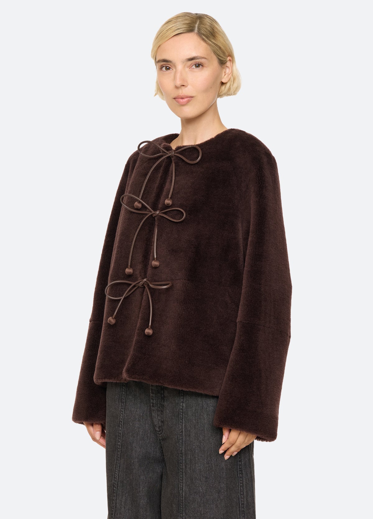 brown-annie jacket-three quarter view - 4