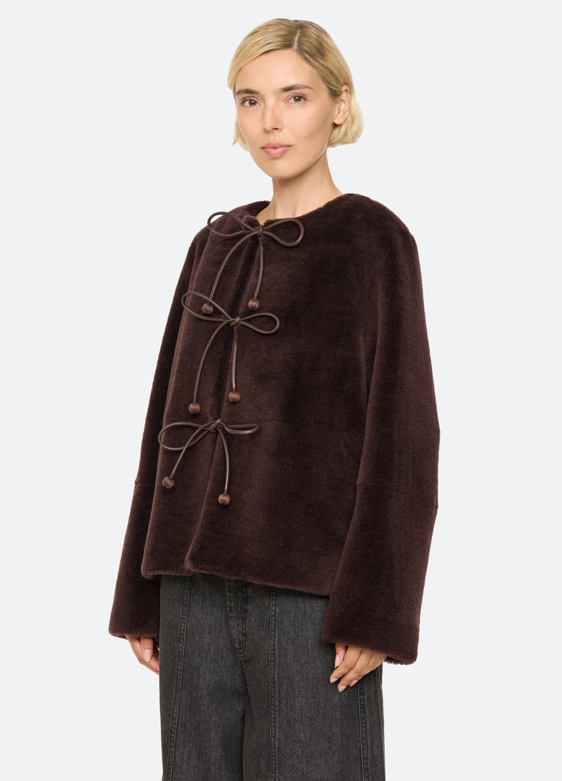 brown-annie jacket-three quarter view - 4