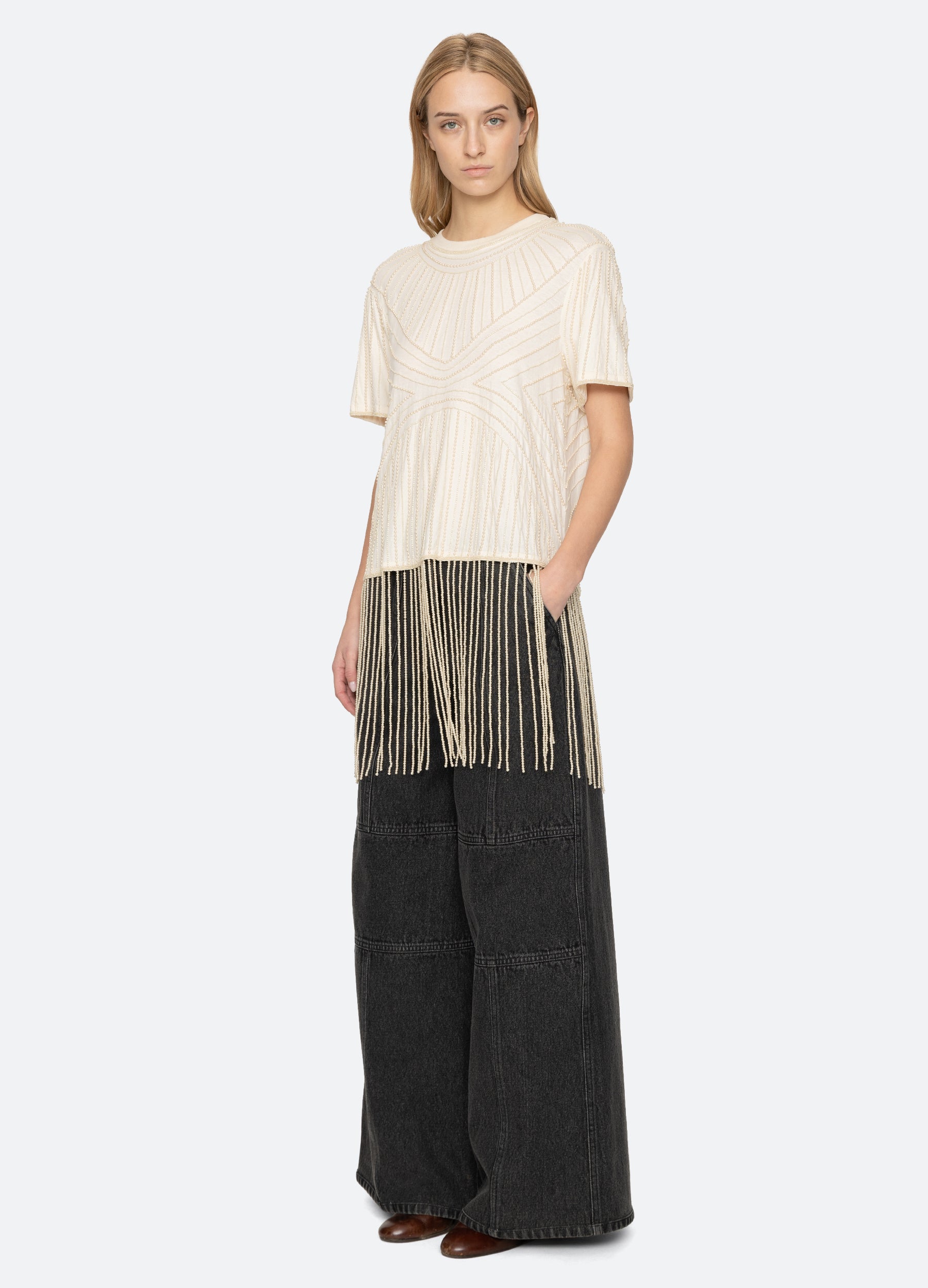 Carlotta S/S Top – Sea, New York