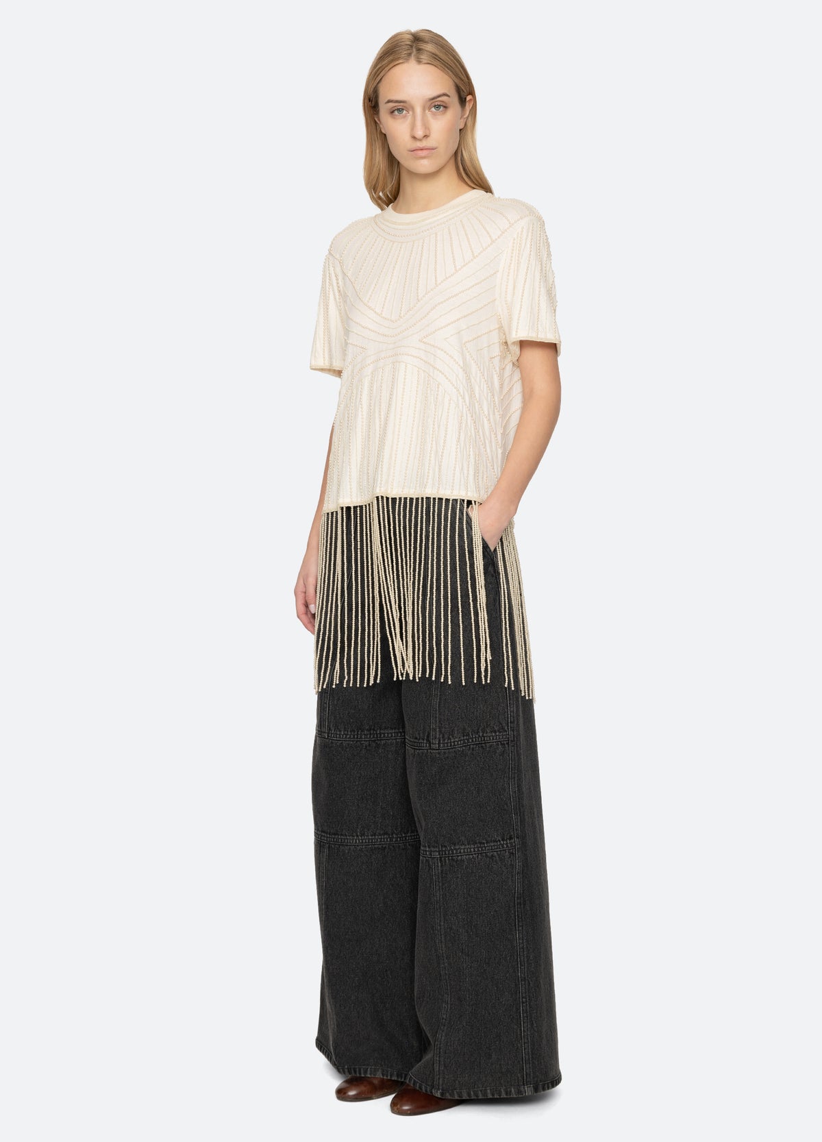 cream-carlotta s/s top-three quarter view - 5
