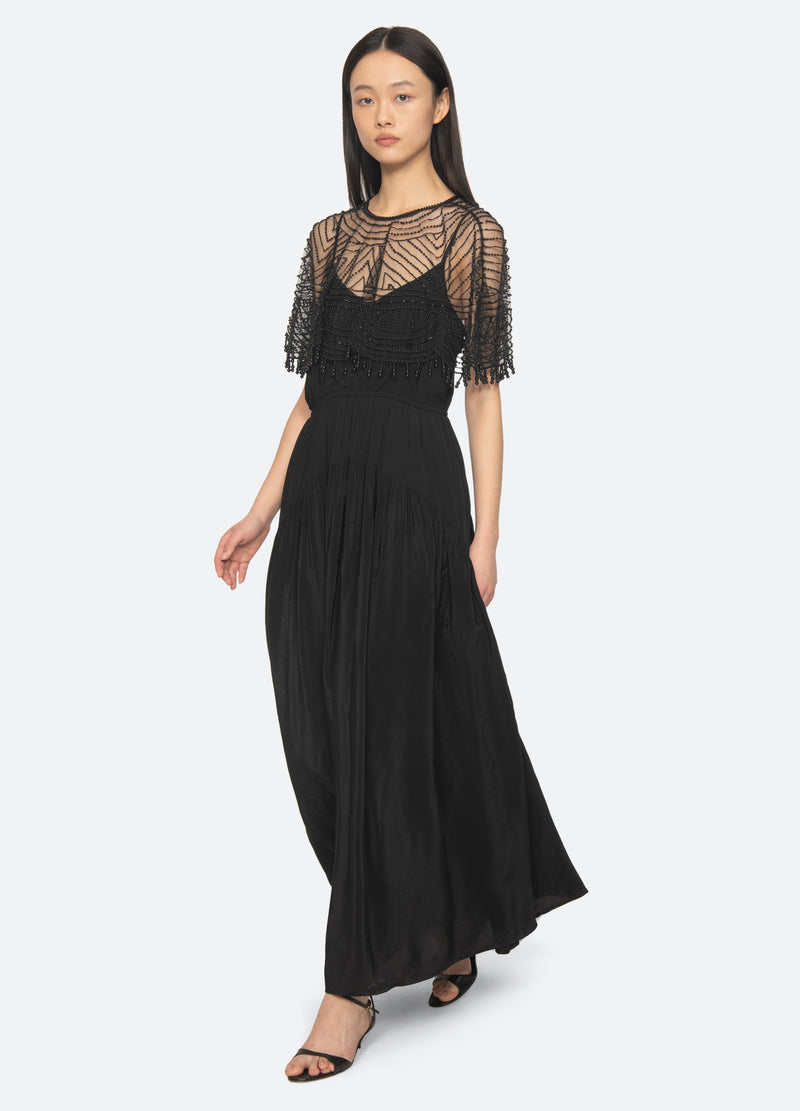 black-carlotta dress-front view - 1