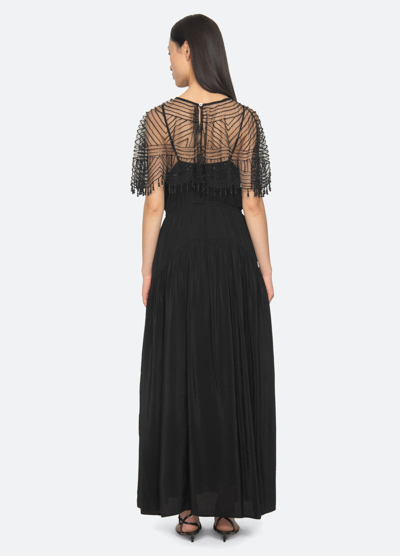 black-carlotta dress-back view - 3